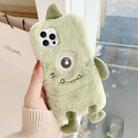 For iPhone 13 Pro Max Cute Monster Plush TPU Phone Case(Big Eye) - 1