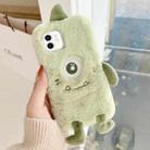 For iPhone 12 / 12 Pro Cute Monster Plush TPU Phone Case(Big Eye) - 1