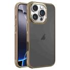 For iPhone 16 Pro Max Hardware Side Cooling Skin Feel Frosted Metal Lens Frame Phone Case(Gold) - 1