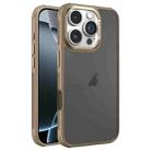 For iPhone 16 Pro Hardware Side Cooling Skin Feel Frosted Metal Lens Frame Phone Case(Gold) - 1