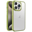 For iPhone 15 Pro Max Hardware Side Cooling Skin Feel Frosted Metal Lens Frame Phone Case(Green) - 1