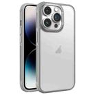 For iPhone 14 Pro Hardware Side Cooling Skin Feel Frosted Metal Lens Frame Phone Case(Grey) - 1