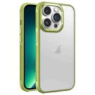 For iPhone 13 Pro Max Hardware Side Cooling Skin Feel Frosted Metal Lens Frame Phone Case(Green) - 1