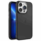 For iPhone 13 Pro Hardware Side Cooling Skin Feel Frosted Metal Lens Frame Phone Case(Black) - 1