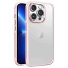 For iPhone 13 Pro Hardware Side Cooling Skin Feel Frosted Metal Lens Frame Phone Case(Pink) - 1