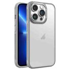 For iPhone 13 Pro Hardware Side Cooling Skin Feel Frosted Metal Lens Frame Phone Case(Grey) - 1