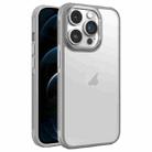 For iPhone 12 Pro Max Hardware Side Cooling Skin Feel Frosted Metal Lens Frame Phone Case(Grey) - 1