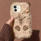 For iPhone 16 Plus 3D Capybara Plush Full Coverage Phone Case(Brown) - 1