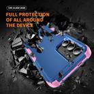For Samsung Galaxy S25 5G TPU + PC Shockproof Protective Phone Case(Royal Blue + Pink) - 2
