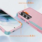 For Samsung Galaxy S25+ 5G TPU + PC Shockproof Protective Phone Case(Pink + Grey Green) - 3