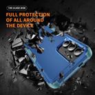 For Samsung Galaxy S25+ 5G TPU + PC Shockproof Protective Phone Case(Royal Blue + Grey Green) - 2