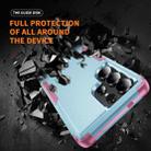 For Samsung Galaxy S25 Ultra 5G TPU + PC Shockproof Protective Phone Case(Grey Green + Pink) - 2