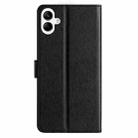 For Samsung Galaxy A06 4G Silk Texture Horizontal Flip Leather Phone Case(Black) - 3