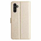 For Samsung Galaxy A56 5G Silk Texture Horizontal Flip Leather Phone Case(Gold) - 3
