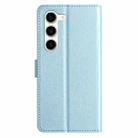 For Samsung Galaxy S25+ 5G Silk Texture Horizontal Flip Leather Phone Case(Light Blue) - 3