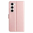 For Samsung Galaxy S25+ 5G Silk Texture Horizontal Flip Leather Phone Case(Rose Gold) - 3