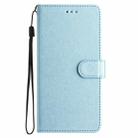 For Samsung Galaxy S25 Ultra 5G Silk Texture Horizontal Flip Leather Phone Case(Light Blue) - 2