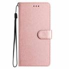 For Samsung Galaxy S25 Ultra 5G Silk Texture Horizontal Flip Leather Phone Case(Rose Gold) - 2