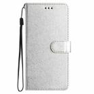 For Samsung Galaxy S25 Ultra 5G Silk Texture Horizontal Flip Leather Phone Case(Silver) - 2