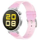 For Huawei Watch GT 5 41mm / GT 5 Pro 42mm Stitched Nylon Denim Watch Band(Pink) - 1