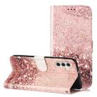 For Samsung Galaxy A26 5G Colored Drawing Marble Pattern Leather Phone Case(Rose Gold) - 1