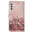For Samsung Galaxy A26 5G Colored Drawing Marble Pattern Leather Phone Case(Rose Gold) - 3
