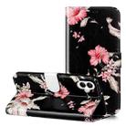 For Samsung Galaxy A06 4G Colored Drawing Marble Pattern Leather Phone Case(Azalea) - 1