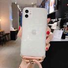 For iPhone 11 Pro Max Laser Shell Pattern Soft TPU Protective Case with Shoulder Strap(Colour) - 1