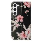 For Samsung Galaxy S25 5G Colored Drawing Marble Pattern Leather Phone Case(Azalea) - 3