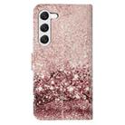 For Samsung Galaxy S25 5G Colored Drawing Marble Pattern Leather Phone Case(Rose Gold) - 3