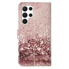 For Samsung Galaxy S25 Ultra 5G Colored Drawing Marble Pattern Leather Phone Case(Rose Gold) - 3