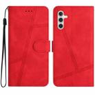 For Samsung Galaxy A36 Skin-feel Stitching Leather Phone Case(Red) - 1