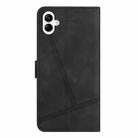 For Samsung Galaxy A06 4G Skin-feel Stitching Leather Phone Case(Black) - 3