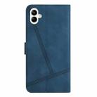 For Samsung Galaxy A06 4G Skin-feel Stitching Leather Phone Case(Blue) - 3