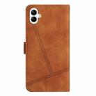 For Samsung Galaxy A06 4G Skin-feel Stitching Leather Phone Case(Brown) - 3