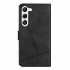 For Samsung Galaxy S25 5G Skin-feel Stitching Leather Phone Case(Black) - 3