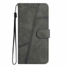 For Samsung Galaxy S25 5G Skin-feel Stitching Leather Phone Case(Grey) - 2