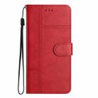 For Samsung Galaxy A16 4G / 5G Cowhide Texture Stitching Leather Phone Case(Red) - 2