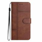 For Samsung Galaxy A26 5G Cowhide Texture Stitching Leather Phone Case(Coffee) - 2