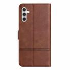 For Samsung Galaxy A26 5G Cowhide Texture Stitching Leather Phone Case(Coffee) - 3