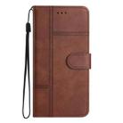 For Samsung Galaxy A56 5G Cowhide Texture Stitching Leather Phone Case(Coffee) - 2