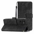 For Samsung Galaxy A26 5G Skin-feel Embossed Butterfly Leather Phone Case(Black) - 1