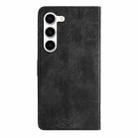 For Samsung Galaxy S25 5G Skin-feel Embossed Butterfly Leather Phone Case(Black) - 3