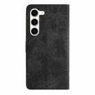 For Samsung Galaxy S25+ 5G Skin-feel Embossed Butterfly Leather Phone Case(Black) - 3
