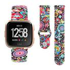 For Fitbit Versa 2 / Lite 22mm Reverse Buckle Printed Silicone Watch Band(Colorful Jellyfish) - 1