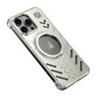 For iPhone 16 Pro Max Knight Series Alloy Cooling MagSafe Phone Case(Titanium) - 1