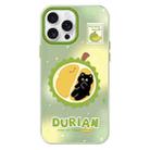 For iPhone 16 Pro Max Skin Feeling Jelly TPU Hybrid PC Phone Case(Mao Shan Durian Green) - 1