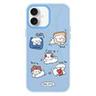 For iPhone 16 Plus Skin Feeling Jelly TPU Hybrid PC Phone Case(Puppy Party) - 1