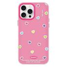 For iPhone 15 Pro Skin Feeling Jelly TPU Hybrid PC Phone Case(Color Love Rose Red) - 1