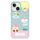 For iPhone 14 Skin Feeling Jelly TPU Hybrid PC Phone Case(Weather Light Green) - 1